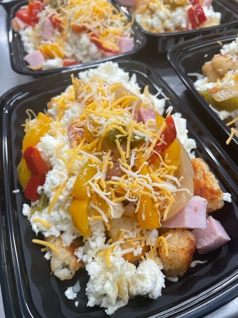 Denver Scramble with Diced White Potatoes