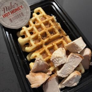 Hot Honey Chicken and Cornbread Waffles